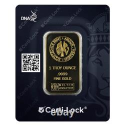 1 gram Scottsdale Mint. 9999 Gold LION Bar Sealed in Certi-Lock COA IN STOCK