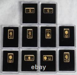 (10) 2022 Gold Solomon Islands $10 Bullion Coins In Capsules
