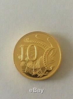 10 Cents Gold Coin Australia 2005 24ct Bullion Perth Mint Limited Ed 12.2 grams