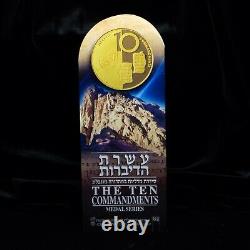 10 Commandments. 9999 Gold Biblical Coin Set Holy Land Set 12.44 grams Tw otx200