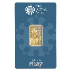 10 gram Gold The Royal Mint Britannia Bar with New Assay