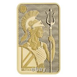 10 gram Gold The Royal Mint Britannia Bar with New Assay
