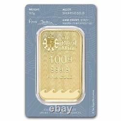 100 gram Gold Bar The Royal Mint Britannia SKU#253883