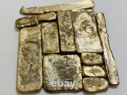1000 Grams Scrap Gold Bar For Gold Recovery Melted Different Computer Coins Pins