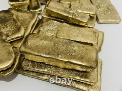 1000 Grams Scrap Gold Bar For Gold Recovery Melted Different Computer Coins Pins