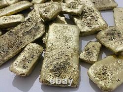 1000 Grams Scrap Gold Bar For Gold Recovery Melted Different Computer Coins Pins