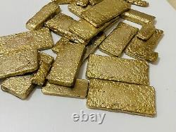 1000 Grams Scrap Gold Bar For Gold Recovery Melted Different Computer Coins Pins