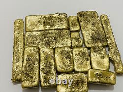 1000 Grams Scrap Gold Bar For Gold Recovery Melted Different Computer Coins Pins