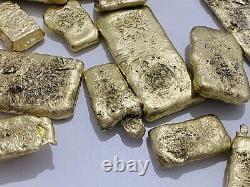 1000 Grams Scrap Gold Bar For Gold Recovery Melted Different Computer Coins Pins