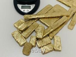 1000 Grams Scrap Gold Bar For Gold Recovery Melted Different Computer Coins Pins