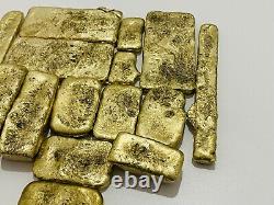 1000 Grams Scrap Gold Bar For Gold Recovery Melted Different Computer Coins Pins