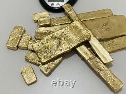 1000 Grams Scrap Gold Bar For Gold Recovery Melted Different Computer Coins Pins