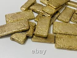 1000 Grams Scrap Gold Bar For Gold Recovery Melted Different Computer Coins Pins