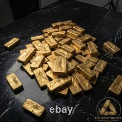 1000 Grams Scrap Gold Bar For Gold Recovery Refining Melted Computer Pins Coin