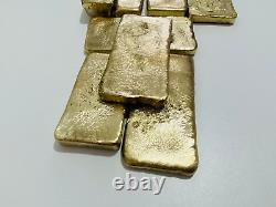 1050 Grams Scrap Gold Bar For Gold Recovery Melted Different Computer Coins Pins