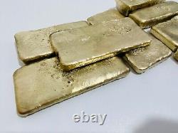 1050 Grams Scrap Gold Bar For Gold Recovery Melted Different Computer Coins Pins