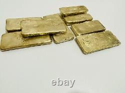 1050 Grams Scrap Gold Bar For Gold Recovery Melted Different Computer Coins Pins