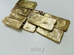 1050 Grams Scrap Gold Bar For Gold Recovery Melted Different Computer Coins Pins