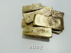 1050 Grams Scrap Gold Bar For Gold Recovery Melted Different Computer Coins Pins