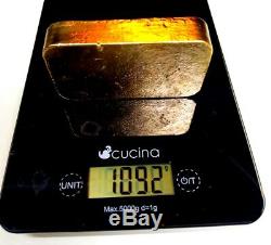 1092 Grams Scrap gold bar for Gold Recovery Melted Different Computer Coin Pins