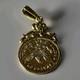 10k Solid Yellow Gold Coin Weight 2.39 Grams Length 1.4 Inches Long. 75inch Wide