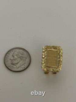 10K YELLOW GOLD COIN EARRINGS CREDIT SUISSE INSPIRATION 10k TOO. 4.8 GRAMS