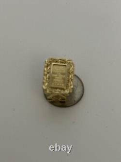 10K YELLOW GOLD COIN EARRINGS CREDIT SUISSE INSPIRATION 10k TOO. 4.8 GRAMS