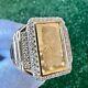 10k Yellow Gold Pamp Suisse Coin Diamond Ring 0.95 Ct Lady Fortuna 16.2 Grams