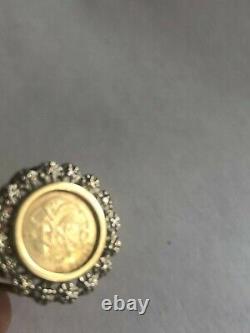 10Kt gold panda ring coin(copy) 3.13 grams