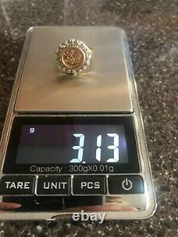 10Kt gold panda ring coin(copy) 3.13 grams