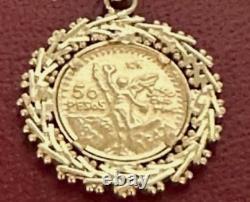10k YELLOW GOLD COIN EARRINGS PESOS INSPIRATION 4.4 GRAMS BEZEL & COIN IS 10k