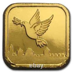 10x1 gram Gold Bar Holy Land Mint Dove of Peace