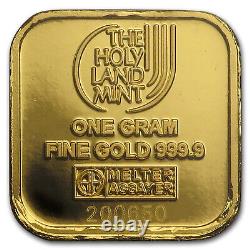 10x1 gram Gold Bar Holy Land Mint Dove of Peace