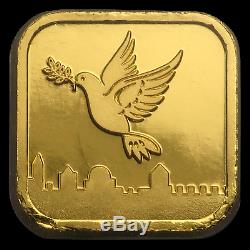10x1 gram Gold Bar Holy Land Mint Dove of Peace (Argor-Heraeus) SKU#169701