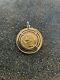 11.2 Grams 20 Francs Swiss Gold Coin With Bezel Pendant