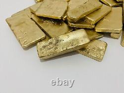 1100 Grams Scrap Gold Bar For Gold Recovery Melted Different Computer Coins Pins