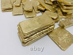 1100 Grams Scrap Gold Bar For Gold Recovery Melted Different Computer Coins Pins