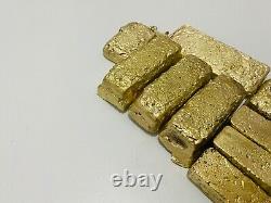 1100 Grams Scrap Gold Bar For Gold Recovery Melted Different Computer Coins Pins