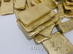 1100 Grams Scrap Gold Bar For Gold Recovery Melted Different Computer Coins Pins