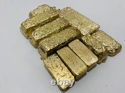 1100 Grams Scrap Gold Bar For Gold Recovery Melted Different Computer Coins Pins