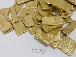 1100 Grams Scrap Gold Bar For Gold Recovery Melted Different Computer Coins Pins