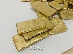 1100 Grams Scrap Gold Bar For Gold Recovery Melted Different Computer Coins Pins