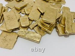 1100 Grams Scrap Gold Bar For Gold Recovery Melted Different Computer Coins Pins