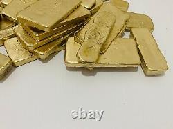 1100 Grams Scrap Gold Bar For Gold Recovery Melted Different Computer Coins Pins