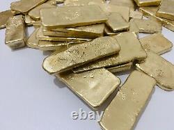 1100 Grams Scrap Gold Bar For Gold Recovery Melted Different Computer Coins Pins