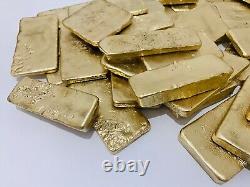 1100 Grams Scrap Gold Bar For Gold Recovery Melted Different Computer Coins Pins