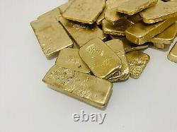 1100 Grams Scrap Gold Bar For Gold Recovery Melted Different Computer Coins Pins