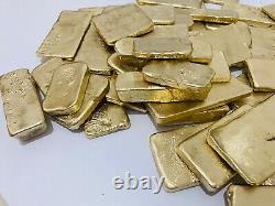 1100 Grams Scrap Gold Bar For Gold Recovery Melted Different Computer Coins Pins