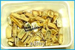 1100 grams Scrap gold bar for Gold Recovery melted different computer coin pins