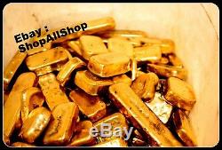 1100 grams Scrap gold bar for Gold Recovery melted different computer coin pins